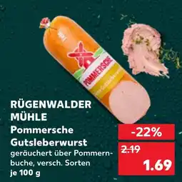 Kaufland Rügenwalder mühle pommersche gutsleberwurst Angebot