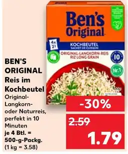 Kaufland Ben's original reis im kochbeutel Angebot