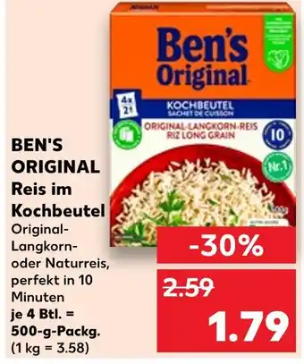 Kaufland Ben's original reis im kochbeutel Angebot