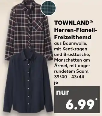 Kaufland Townland herren-flanell-freizeithemd Angebot