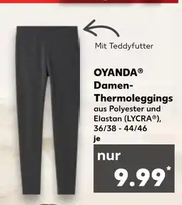 Kaufland Oyanda damen-thermoleggings Angebot