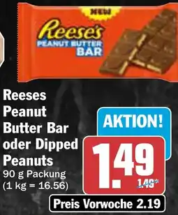 AEZ Reeses Peanut Butter Bar oder Dipped Peanuts Angebot