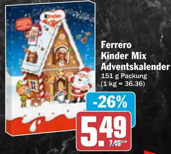 AEZ Ferrero Kinder Mix Adventskalender Angebot