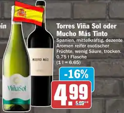 AEZ Torres Viña Sol oder Mucho Más Tinto Angebot