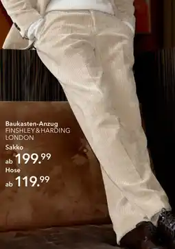 Peek & Cloppenburg Hamburg FINSHLEY & HARDING LONDON Baukasten-Anzug Hose Angebot