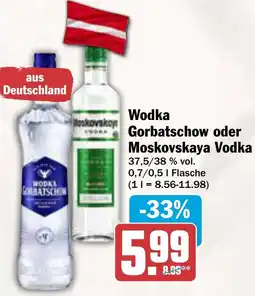 AEZ Wodka Gorbatschow oder Moskovskaya Vodka Angebot