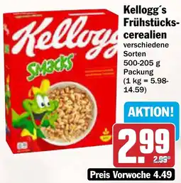 AEZ Kellogg's Frühstückscerealien Angebot