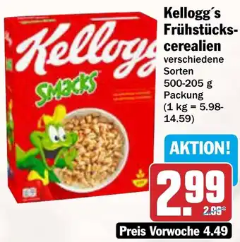 AEZ Kellogg's Frühstückscerealien Angebot