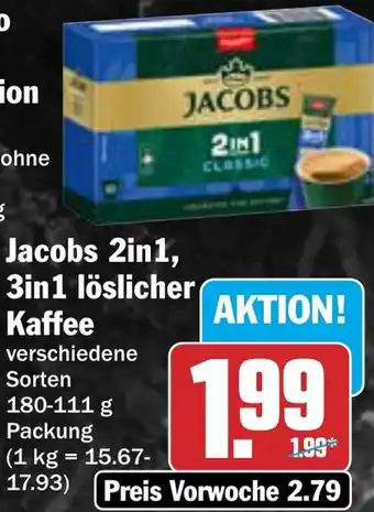 AEZ Jacobs 2in1, 3in1 löslicher Kaffee Angebot
