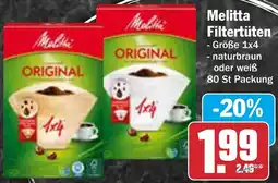 AEZ Melitta Filtertüten Angebot