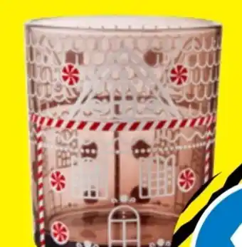 TEDi Weihnachts Teelichtglas Angebot