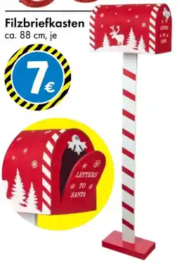 TEDi Weihnachts Filzbriefkasten Angebot