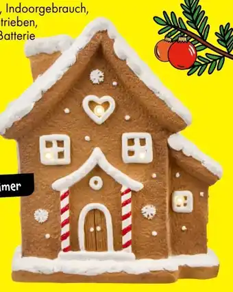 TEDi Weihnachts LED Deko-Haus Angebot