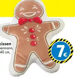 TEDi Weihnachts Formkissen Lebkuchenmann Angebot