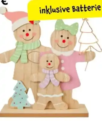 TEDi Weihnachts LED Deko-Figur Lebkuchen Angebot