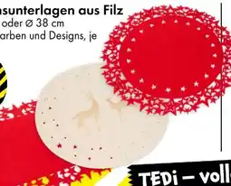 TEDi Weihnachts Dekorationsunterlage Angebot
