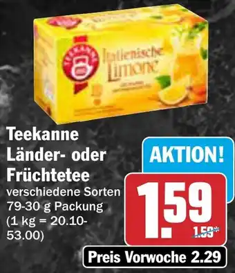 AEZ Teekanne Länder- oder Früchtetee Angebot