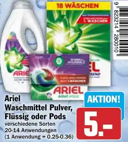 AEZ Ariel Waschmittel Pulver, Flüssig oder Pods Angebot
