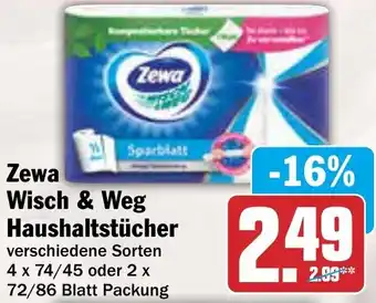 AEZ Zewa Wisch & Weg Haushaltstücher Angebot