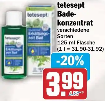 AEZ tetesept Badekonzentrat Angebot
