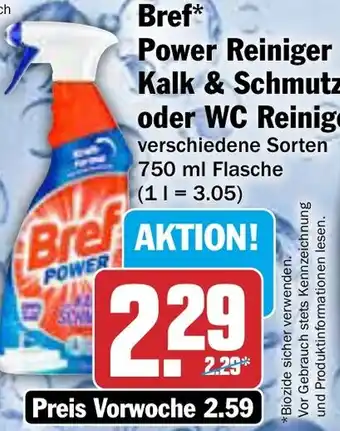 AEZ Bref Power Reiniger Kalk & Schmutz oder WC Reiniger Angebot