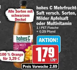 AEZ hohes C Mehrfrucht Saft, Milder Apfelsaft oder Multivitamin Angebot