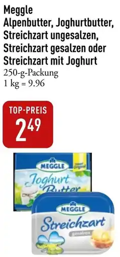 Galeria Markthalle Meggle Alpenbutter, Joghurtbutter, Streichzart ungesalzen, Streichzart gesalzen oder Streichzart mit Joghurt Angebot