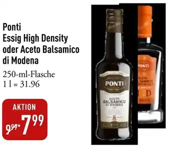 Galeria Markthalle Ponti Essig High Density oder Aceto Balsamico di Modena Angebot
