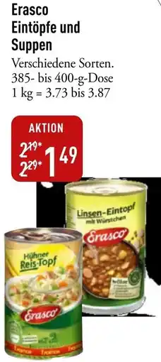 Galeria Markthalle Erasco Eintöpfe und Suppen Angebot