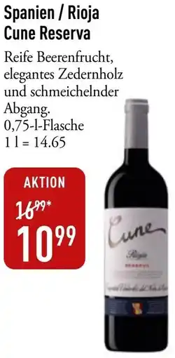 Galeria Markthalle Spanien / Rioja Cune Reserva Angebot