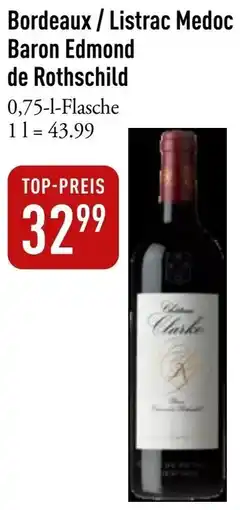 Galeria Markthalle Bordeaux / Listrac Medoc Baron Edmond de Rothschild Angebot