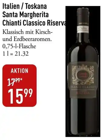 Galeria Markthalle Italien / Toskana Santa Margherita Chianti Classico Riserva Angebot