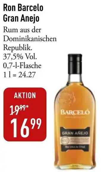 Galeria Markthalle Ron Barcelo Gran Anejo Angebot
