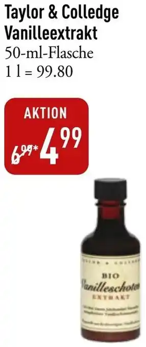 Galeria Markthalle Taylor & Colledge Vanilleextrakt Angebot