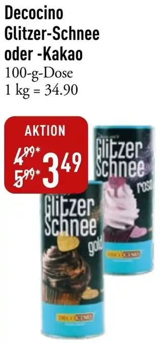 Galeria Markthalle Decocino Glitzer-Schnee oder Kakao Angebot