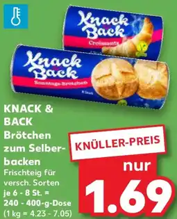 Kaufland KNACK & BACK Brötchen zum Selberbacken Angebot