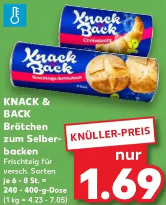 Kaufland KNACK & BACK Brötchen zum Selberbacken Angebot