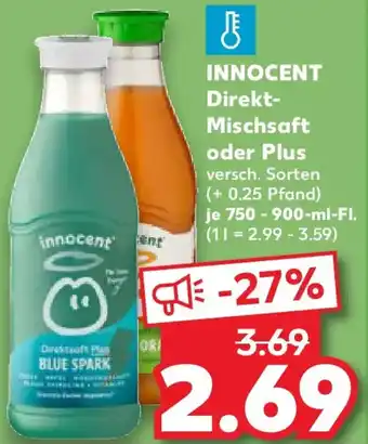 Kaufland INNOCENT Direkt Mischsaft oder Plus Angebot