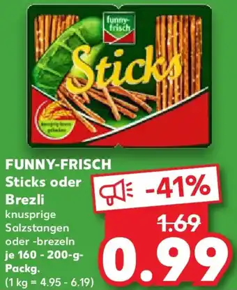 Kaufland funny-frisch Sticks oder Brezli Angebot