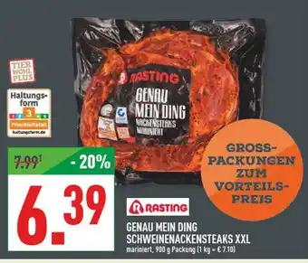 Marktkauf Rasting genau mein ding schweinenackensteaks xxl Angebot