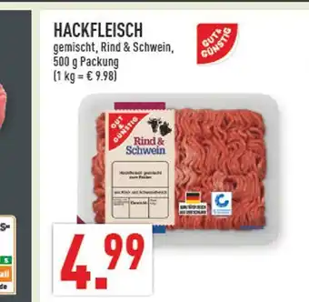 Marktkauf Gut&günstig hackfleisch gemischt, rind & schwein Angebot