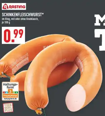 Marktkauf Rasting schinkenfleischwurst im ring Angebot