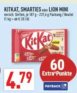 Marktkauf Nestlé kitkat, smarties oder lion mini Angebot
