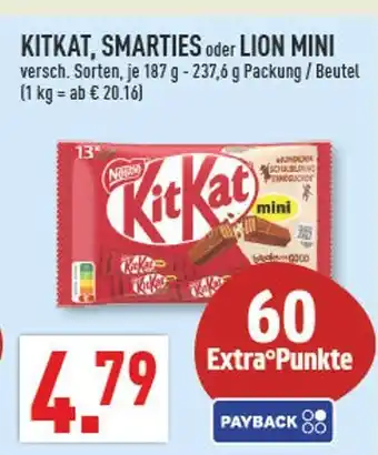 Marktkauf Nestlé kitkat, smarties oder lion mini Angebot