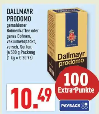 Marktkauf Dallmayr prodomo gemahlener bohnenkaffee Angebot
