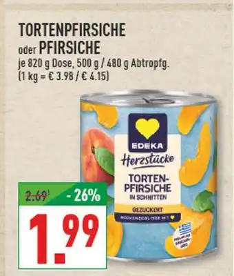 Marktkauf Edeka herzstücke tortenpfirsiche in schnitten gezuckert Angebot