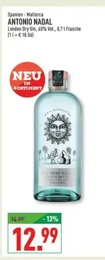 Marktkauf Antonio nadal london dry gin Angebot
