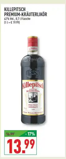 Marktkauf Killepitsch premium-kräuterlikör Angebot