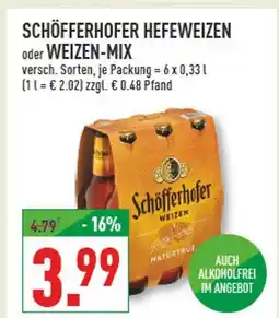 Marktkauf Schöfferhofer hefeweizen Angebot