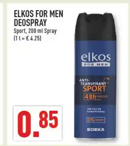 Marktkauf Elkos for men deospray Angebot